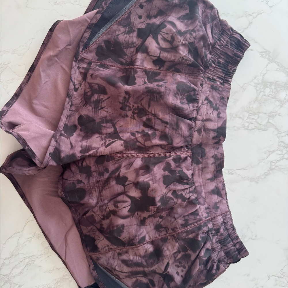 lululemon athletica Purple Patterned Athletic Shorts